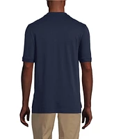 Lands' End School Uniform Men's Short Sleeve Interlock Polo Shirt