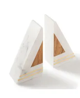 Gauri Kohli Gilmore Marble Bookends, Set of 2