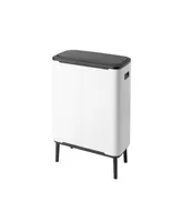 Bo Touch Top Hi Dual Compartment Trash Can, 2 x 8 Gallon, 2 x 30 Liter