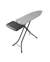 Ironing Board B, 49" x 15", 124 x 38 Centimeter - Solid Steam Unit Holder, 1" 25 Millimeter Black Frame, Metalized