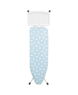 Ironing Board B, 49 x 15" 124 x 38 Centimeter - Solid Steam Unit Holder, 1" 25 Millimeter White Frame