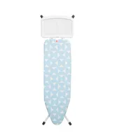 Ironing Board B, 49 x 15" 124 x 38 Centimeter - Solid Steam Unit Holder, 1" 25 Millimeter White Frame