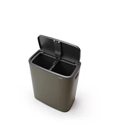 Bo Touch Top Dual Compartment Trash Can, 2 x 8 Gallon, 30 Liter