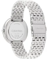 Calvin Klein Women's 2H Quartz Silver-Tone Stainless Steel Bracelet Watch 34mm
