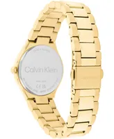Calvin Klein Women's 2H Quartz Gold-Tone Stainless Steel Bracelet Watch 30mm