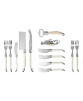 French Home Ultimate 13-Piece Charcuterie and Barware Set with Faux Ivory Handles