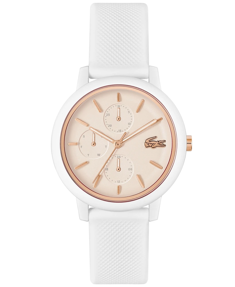 Lacoste Women's L.12.12 Multi White Silicone Strap Watch 38mm