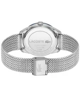 Lacoste Men's Everett Quartz Silver-tone Stainless Steel Bracelet Watch 40mm