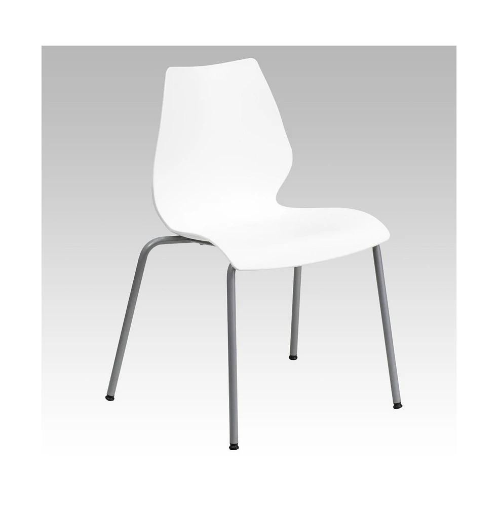 Multipurpose Home Office Stack Chair With Lumbar Support