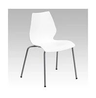 Multipurpose Home Office Stack Chair With Lumbar Support