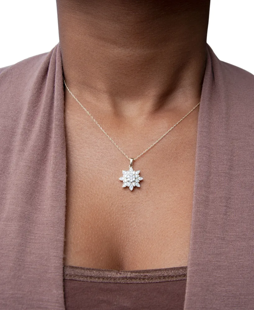 Wrapped in Love Diamond Cluster 20" Pendant Necklace (1/2 ct. t.w.) in 14k Gold, Created for Macy's