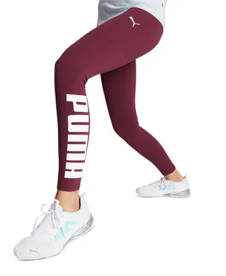 Puma Women's Piped-Trim Logo-Embellished Full-Length Leggings