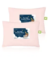 KeaBabies 2pk Toddler Pillow, Soft Organic Cotton Pillows for Sleeping, 13X18 Kids Pillow