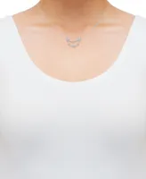 Diamond (1/5 ct. t.w.) Constellation Pendant 18" Necklace in Sterling Silver