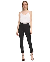 Calvin Klein Women's Pull-On Slit Ankle Pants