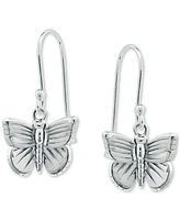 Giani Bernini Textured Butterfly Drop Earrings, Created for Macy's