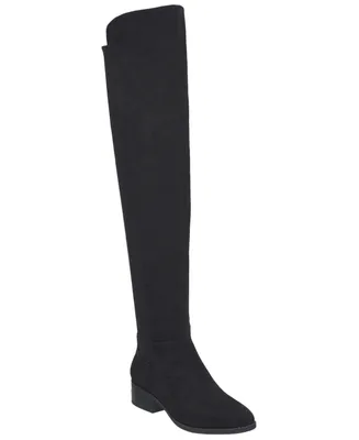 H Halston Women's Emma Faux Leather High Boots