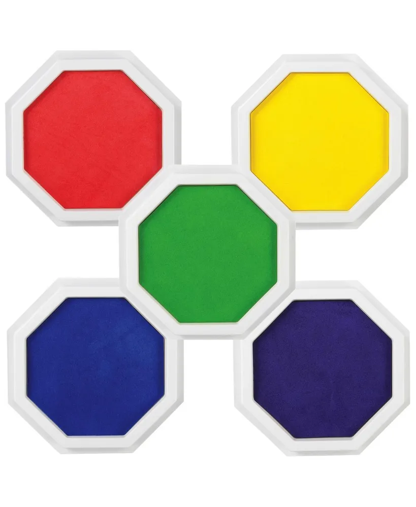 Kaplan Early Learning Jumbo Stamp Pads - Set of 5