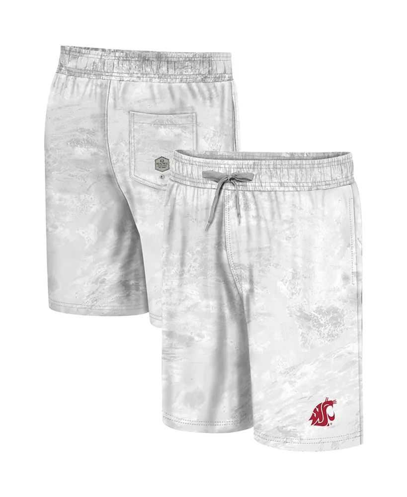 Men's Colosseum White Washington State Cougars Realtree Aspect Ohana Swim Shorts