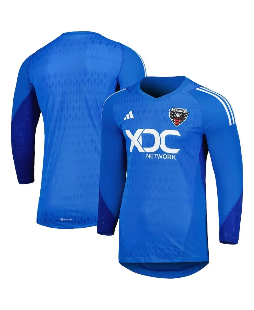 Men's adidas Blue D.c. United 2023 Goalkeeper Long Sleeve Replica Jersey