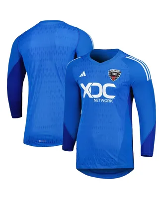 Men's adidas Blue D.c. United 2023 Goalkeeper Long Sleeve Replica Jersey