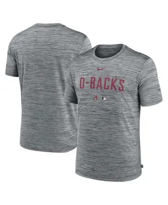 Men's Nike Heather Gray Arizona Diamondbacks Authentic Collection Velocity Performance Practice T-shirt