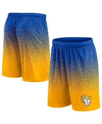 Men's Fanatics Royal, Gold Los Angeles Rams Ombre Shorts