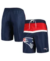 Men's G-iii Sports by Carl Banks Navy New England Patriots Sea Wind Swim Trunks