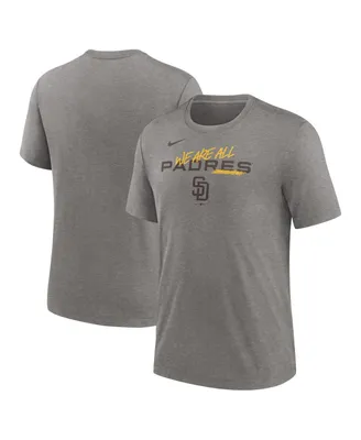 Men's Nike Heather Charcoal San Diego Padres We Are All Tri-Blend T-shirt