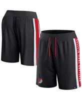 Men's Fanatics Black Portland Trail Blazers Referee Iconic Mesh Shorts