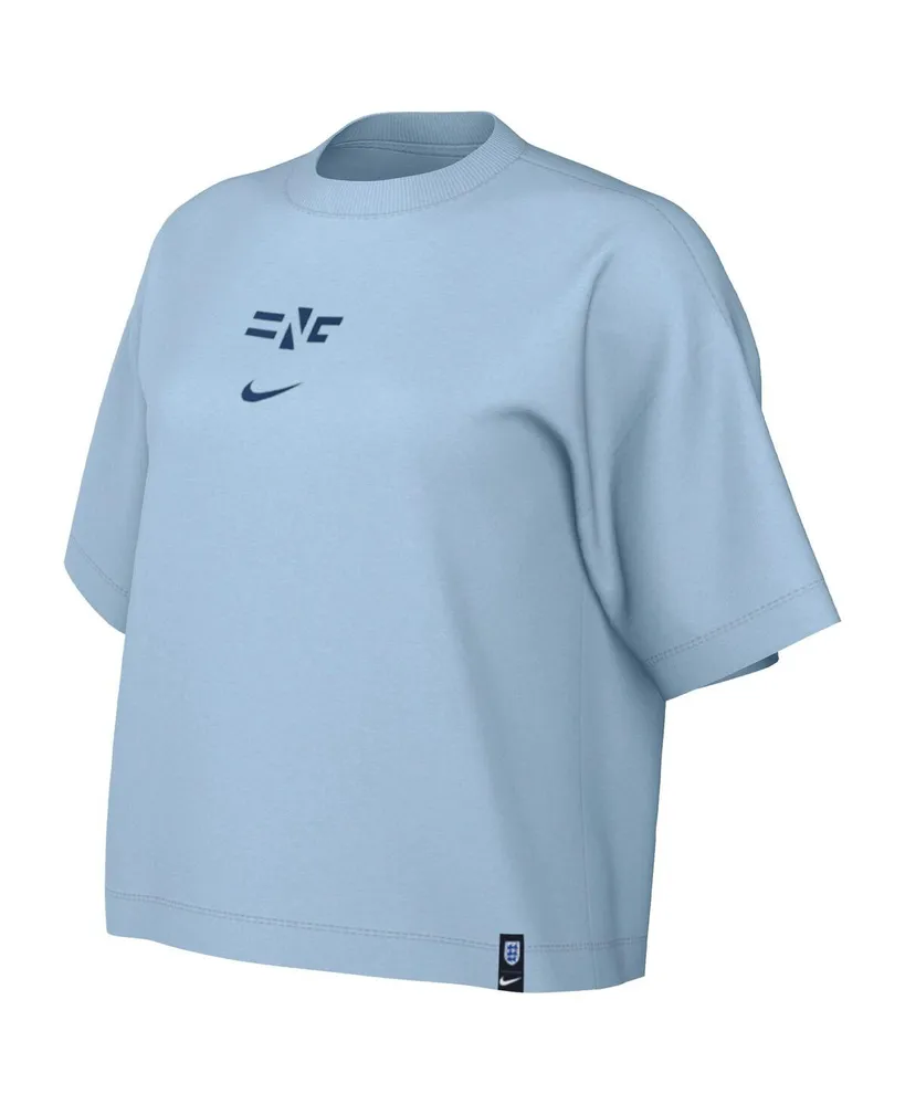 Women's Nike Light Blue England National Team Fearless Top