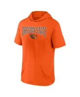 Men's Fanatics Orange Oregon State Beavers Outline Lower Arch Hoodie T-shirt