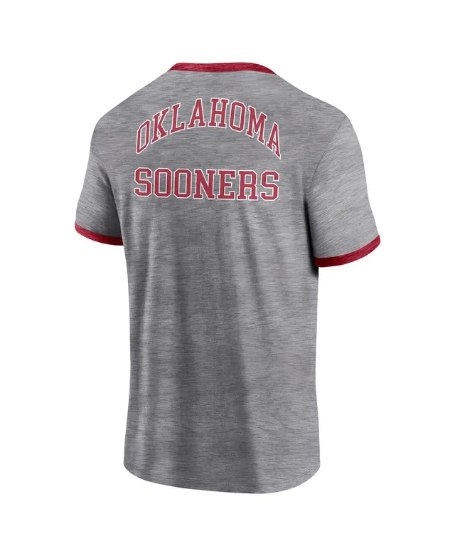 Men's Fanatics Branded Heather Gray Oklahoma State Cowboys Modern Stack  Hoodie T-Shirt