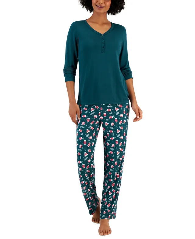 Charter Club Women's Cozy Fleece Pajama Set, Created for Macy's - Macy's