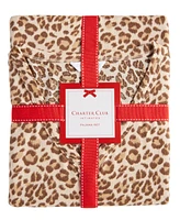 Charter Club Women's Long Sleeve Soft Knit Packaged Pajama Set, Created for Macy's