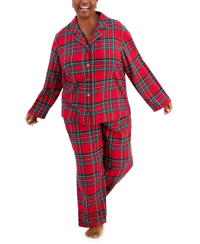 Family Pajamas Matching Family Pajamas Plus Size Brinkley Cotton Plaid  Pajamas Set, Created for Macy's
