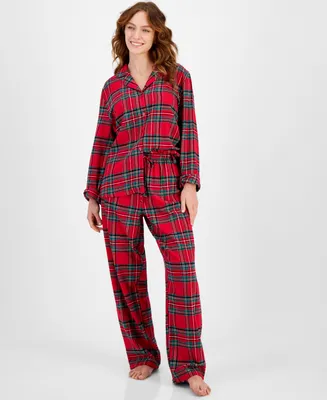 Matching Family Pajamas Women's Brinkley Cotton Plaid Set, Created for Macy's