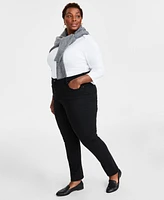 Style & Co Plus High-Rise Straight-Leg Jeans