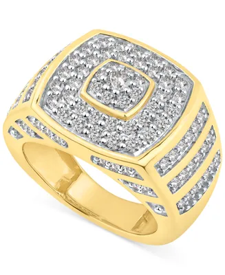 Men's Diamond Multi-Cluster Statement Ring (2 ct. t.w.) in 10k Gold