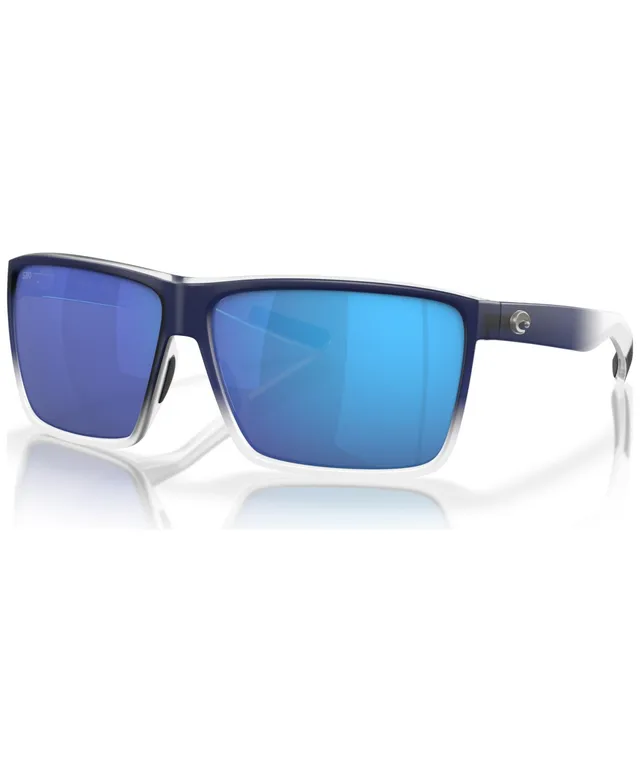 Costa Del Mar Men's Rincon Shiny Black/blue Mirror Polarized Sunglasses, Men's  Sunglasses