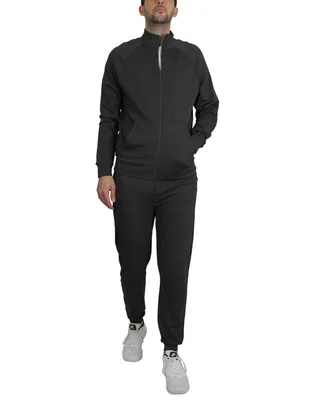 Blue Ice Men's Moisture Wicking Performance Active Track Jacket and Joggers