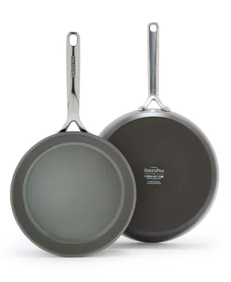 GreenPan GP5 Hard Anodized Healthy Ceramic Nonstick 2-Piece Fry pan Set, 9.5" and 11"