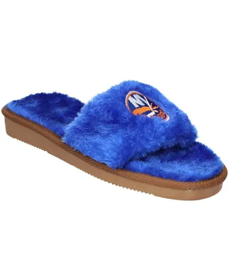 Women's Foco New York Islanders Faux Fur Slide Slippers