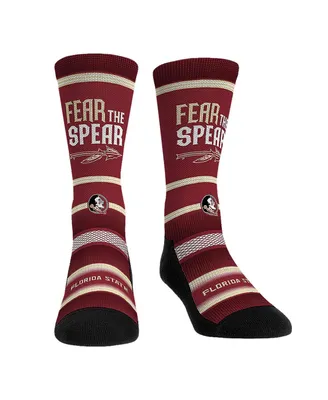 Men's and Women's Rock 'Em Socks Florida State Seminoles Team Slogan Crew Socks