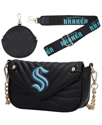 Women's Cuce Seattle Kraken Leather Strap Bag