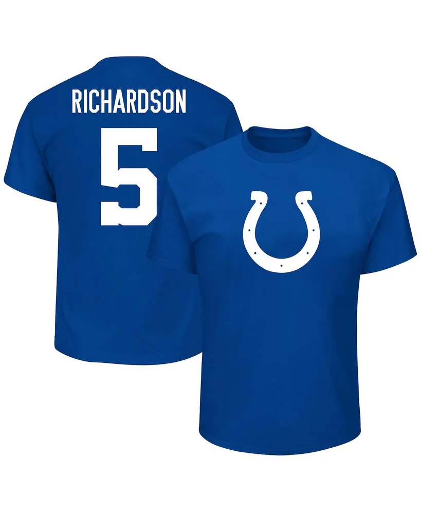 Men's Fanatics Anthony Richardson Royal Indianapolis Colts Big and Tall Player Name Number T-shirt