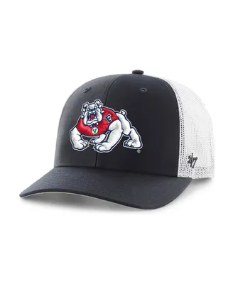 Men's '47 Brand Navy Fresno State Bulldogs Trucker Snapback Hat