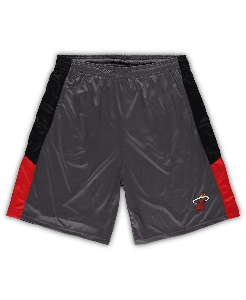 Men's Fanatics Gray Miami Heat Big and Tall Shorts