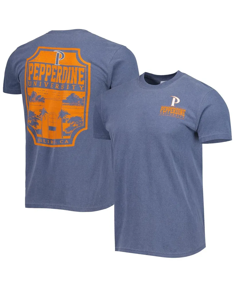 Men's Navy Pepperdine Waves Logo Campus Icon T-shirt