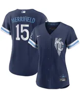 Women's Nike Whit Merrifield Navy Kansas City Royals Alternate Connect Replica Player Jersey